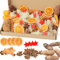 YUNSTK 107 Stück Weihnachtskranz Deko Potpourri Weihnachten, Weihnachtsdeko Adventskranz mit Tannenzapfen, Zimtstangen, Getrocknete Orangenscheiben, Sternanis, Juteschnur, Moos, und Pentagramm