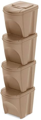 KEDEN Sortibox für Recycling 4x25L