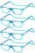 NEW VISION Lesebrille 4 pack, Magnet Lesebrille, Bequem Magnetverschluss Vorne, Leicht Lesebrillen NV2904, Lesehilfe für Damen Herren (4 Blau, 3.5, x)