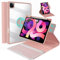 Funda con teclado para iPad 10.9/11 Air 5ª 4ª generación, Pro 11 1ª/2ª/3ª/4ª, funda magnética giratoria de 360° con diseño de ranura para lápiz (2022/2021/2020/2018), teclado inalámbrico