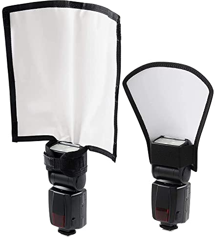 SEABABOO 2PCS Blitz Diffusor Reflektor Flash Softbox Blitz Diffusor Reflektor Speedlite Tragbare Softbox Speedlite Blitz Diffusor Flash Universeller tragbarer Blitzdiffusor für die Fotografie