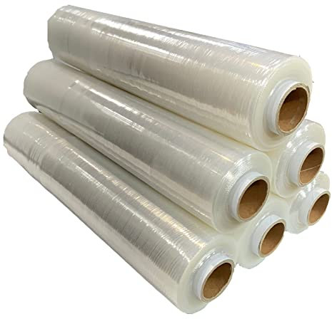 G4GADGET 2 Rolls Heavy Duty Pallet Wrap 400mm x 150m | Strong Stretch Film for Packing, Moving & Storage | Tear Resistant, Waterproof & Dustproof Shrink Wrap Rolls