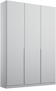 Rauch Möbel Alabama Drehtürenschrank Schrank Kleiderschrank Seidengrau, 3-türig, Inklusive Zubehörpaket Classic, 2 Kleiderstangen, 7 Einlegeböden, BxHxT 136x229x54 cm