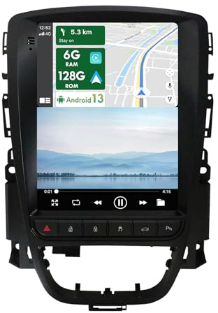 9,7 IPS Android Autoradio Stereo für Opel Astra J Vauxhall/Buick Verano 2009-2015 GPS 2 Din-freie Kamera DSP-Unterstützung DAB/Lenkradsteuerung/WiFi/Bluetooth/Mirrorlink/RDS/USB (6G+128G)