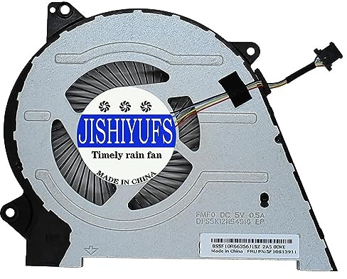 JISHIYUFS Ersatz für CPU Lüfter für Lenovo IdeaPad Flex 5 14 Zoll 2-in-1 Flex 5 14ARE05 14IIL05 C550-14 81X20005US 81X2000HUS Laptop Series 5F10S13911 DFS5K121154918