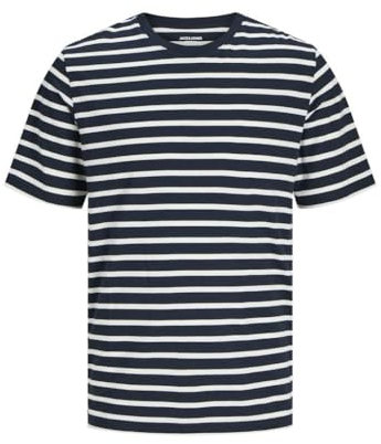 JACK & JONES Men's Jjeorganic Basic Tee Ss O-Neck Noos T-Shirt, Navy Blazer 1, L