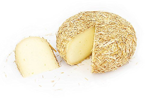 Ganzer Käselaib 1,4 kg - PAGLIERINO - PECORINO TOSCANO DOP aus CASENTINO - Im HEURINDE gereift - 6 MONATE - Käse aus BERGSCHAFMILCH - Direkt aus Italien