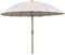 Outsunny Sombrilla Terraza Exterior Ø250 cm Sombrilla de Jardín con Ángulo Inclinable 18 Varillas y Manivela Impermeable Parasol para Patio Terraza Crema