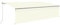 Willood Markise Manuell Einziehbar mit Rollo 5x3 m Creme