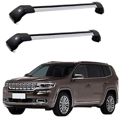 JUNYEW (1 Paar) Dachgepäckträger Dachträger für Jeep Grand Commande 2018 2019 -Aluminium,Q
