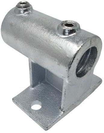 SO-TOOLS Temperguss Wandhalter mit waagerechter Montageplatte für Rohrdurchmesser von 48,3 mm