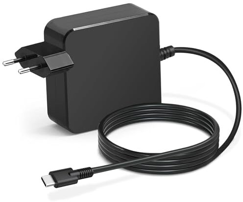 65W USB C Chargeur pour Ordinateur Portable,Chargeur de Type C pour ASUS Zenbook, Len-ovo ThinkPad Yoga, HP Chromebook, MacBook Pro/Air, Acer Chromebook, Google, Samsung,avec Câble D'alimentation 1.8M