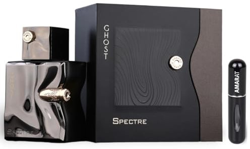 Spectre Ghost Original Eau de Parfum, 80 ml, arabisches Parfüm, langanhaltend, inkl. nachfüllbarem Zerstäuber, 5 ml, holziger und aromatischer Duft mit frischen Noten (Spectre Ghost)