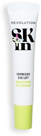 Revolution SKin, Espresso Eye Lift Eye Serum, Sérum Yeux avec Acide Hyaluronique et Caféine, Illumine le Regard, Vegan et Non Testé sur les Animaux, 15ml