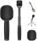 NEEWER 13/33cm Microphone Lavalier Télescopique à Main avec Anti-Off Cold Shoe Mousse Bonnette Interview Micro Poignée Compatible avec Rode Wireless Go II DJI Mic CM22/CM28/CM28PRO/CM31, MS005