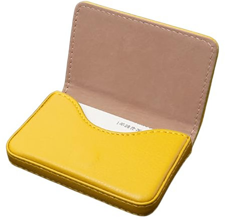 Hnonoxy Porte-Cartes de Visite, Premium PU en Cuir Fait Main Porte-Cartes de Visite avec Fermeture Magnétique, Porte-Cartes de Crédit, Portefeuille pour Homme et Femme