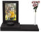 Gedenkrahmen Hund und Katze, Hunde Erinnerung Bilderrahmen mit Vase 10x15 cm Holz, Hund Katze Gedenktafel mit Fotobild Gedenktafel, Fotorahmen mit Kleinen Kiste, Geschenk für Tierbesitzer (Schwarz)