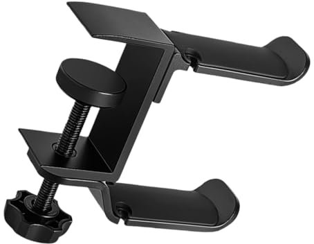 LOORGVEL Dual Headphone Stand No- for Desk Space-saving Gaming Headset Holder Versatile Earphone Storage for Home Office and Classroom Use