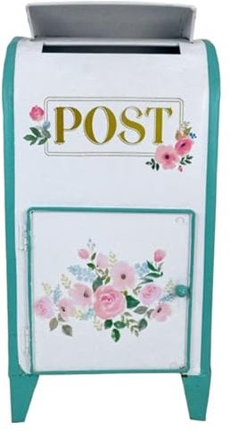 HUNTFF Modern Delivery Letterbox Metal Postbox Standing Outdoor Mailbox For Home Use Decoration Ornaments Letter Post Mail ‎Outdoor