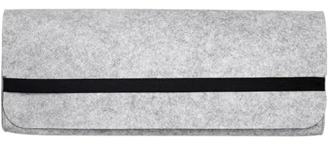 HUWOYG Borsa per Tastiera Borsa for Tastiera Portatile da 60/87/104 Tasti Borsa for Tastiera Borsa in Feltro Custodia for Trasporto Tastiera Meccanica per Riporre Le Tastiere(Light Grey,44x20x4cm)
