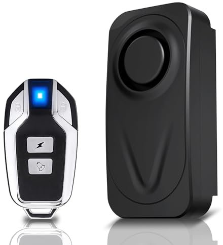 Système d'alarme de vélo avec télécommande, 110-130 dB, étanche, antivol avec télécommande, système d'alarme pour moto, scooter, vélo