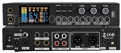 Audio Mixer, 24W 16 Effects Digital Pre-Effector Bluetooth Sound Box DJ Mixer Console Amplifier Speaker Wireless Monitoring System(K160 With RCA)