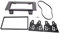 Radio Stereo Dash Installation Mount, Double Din Car Fascia Radio Panel Fit use for IVECO Daily 2006-2014 Audio Frame Dash Fitting Kit Install Bezel
