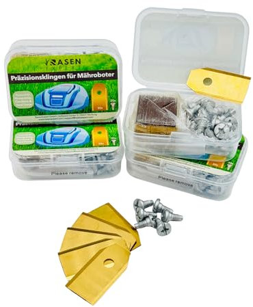 Titan Ersatzklingen für Mähroboter - 30 Klingen & Schrauben - Geeignet für Gardena, Husqvarna, Yard Force, 100% kompatibel mit Segway Navimow H Serie, i Serie und X Serie, uvm.