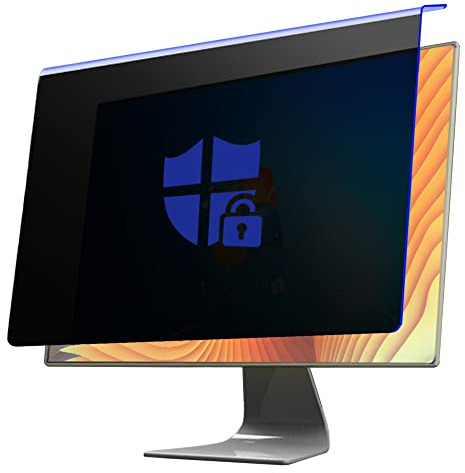 Aioneer Removable 19-24 Inch Computer Privacy Screen, Filter Blue Light Anti-Scratch Protect Eyes, For 16:9 Aspect Ratio Widescreen Laptop Monitor - Hanging Type-19in/425x277mm