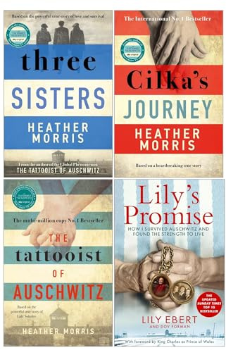 Lily's Promise by Lily Ebert and The Tattooist of Auschwitz Series by Heather Morris 4 Books Set