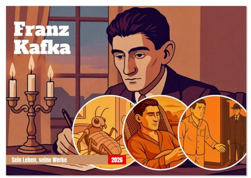 Franz Kafka (Wandkalender 2026 DIN A3 quer), CALVENDO Monatskalender: Ein visueller Spaziergang durch Kafkas Leben und Werk (CALVENDO Kunst)