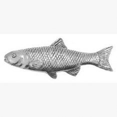 Zinn Chub Fisch Pin Abzeichen oder Brosche Geschenk für Schal, Krawatte, Hut, Mantel oder Tasche