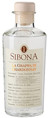 Nº1 SIBONA Grappa di Chardonnay 40% vol. (1 x 0,5l) – Sortenreiner Grappa aus Italien