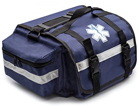 Primacare Medical Supplies KB-RO74-O Ersthilfe-Tasche für Trauma, professionelles Kit mit mehreren Fächer, Tasche für medizinisches Notfall-Zubehör, Rot, 43,2 x 22,9 x 17,8 cm