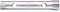 fortis Rohrsteckschlüssel DIN 896 B 46 x 50 mm