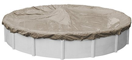 Pool Mate 5712-4 Winter-Poolabdeckung, extra robuster Sandstein, 3,6 m Aufstellpools