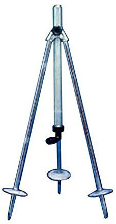 Suinga Soporte tripode agricola para Aspersor de riego. Rosca 1 1/4 Macho para tuberia de 40mm. Acero Inoxidable. Utilizado en aspersores y cañones de riego.