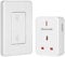 DEWENWILS Remote Control Plug Socket, 13A/3120W Heavy Duty Wireless Light Switch, 30m/100ft Long Range, Programmable, CE and RoHS Listed, 1 Pack Sockets and 1 Remote