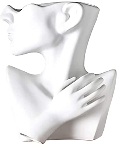 Blumentopf, Kopf Vase Gesicht Pflanzer Harz kleine Blumentopf, Indoor Sukkulenten Pflanzer, Artwork für Home Office Decor Geschenkidee