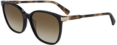LONGCHAMP Damen LO612S Sonnenbrille, BLACK/HAVANA, 54