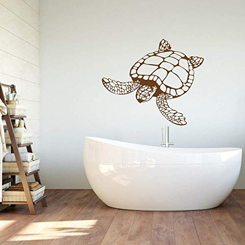 Turtle Wandtattoo Nautical Ocean Turtle Tier Wandaufkleber Vinyl Wasserdicht Home Badezimmer Dekoration Tapete 67X57Cm