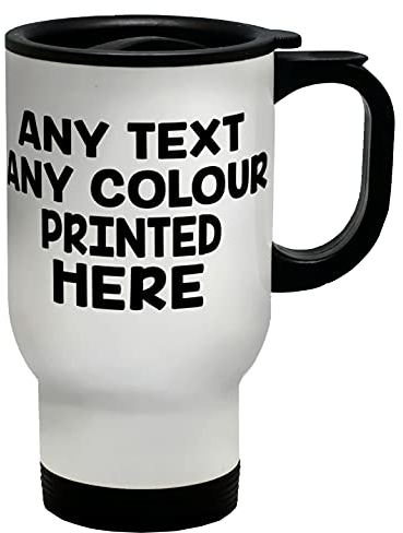 Shopagift Personalised Travel Mug Any Text Message Birthday Mother's Father's Day Custom Cup