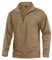 KEFITEVD Wandershirt Herren Langarm Atmungsaktiv Fleece Pullover mit Reißverschluss Kragen Ski Rolli Warm Outdoor Training Shirt Männer Frühling Top Khaki L