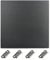 IdeaFormer Plaque en Verre 310x310x4mm, Lit en Verre Améliorer avec 4 Clips,Plateau Verre pour Artillery SW-X1,SW-X2,CR-10,Anet A8 Plus