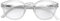 LONDON MOLE Brillen | Monalux Lesebrille | Quadratische Gläser | Coole Leser | Designer-Brille | Herren/Damen-Lesebrille | Unisex | Federscharniere | Transparent | Vergrößerung +2,5