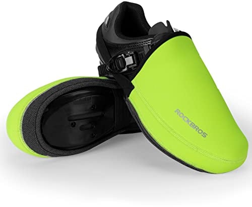 ROCKBROS Radsport Überschuhe Wasserdicht Fahrrad Überzieher Winddicht Herren Shoe Cover Grün M