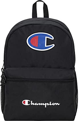 Champion Unisex-Kinder Jugendrucksack Rucksäcke, Schwarzes traditionelles Design, Einheitsgröße