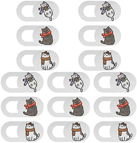 Mobestech 5 Sets – Webcam-Abdeckung Für Laptop-sichtschutz Webcam-sichtschutz Kreatives Katzendesign Aufklebbare Webcam-Abdeckung 3 Stück X 5