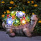 GIGALUMI Statues solaires de Jardin en Forme de Tortue pour l'extérieur, décoration de Cour, décoration de Jardin, Cadeau d'anniversaire Unique pour Maman, Femme pour la fête des mères