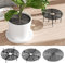 Lot de 3 Protections de Sol Pour Pot de Fleurs - Grille Protection Plante - Grilles pour Pot de Fleurs avec Piquets Profonds - Protection Contre les Chats, Enfants, Animaux Domestiques (19cm)